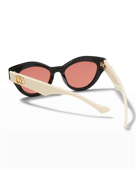 gucci cat-eye acetate sunglasses|designer oversized cat eye sunglasses.